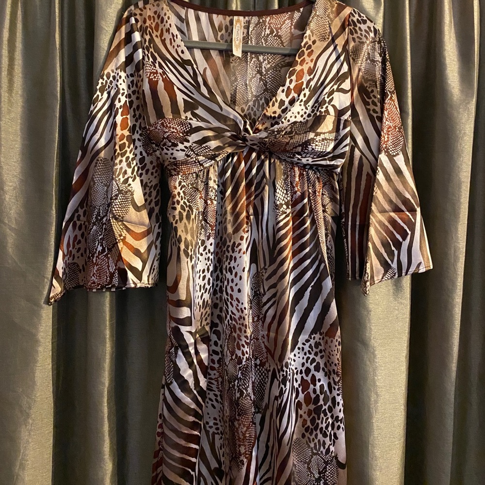 Animal print dress